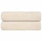 JUNG Vida Handtücher FROGN 2 Stk. Creme 50x100 cm 360 g/m²