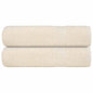 JUNG Vida Duschtücher FROGN 2 Stk. Creme 70x140 cm 360 g/m²