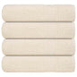 JUNG Vida Duschtücher FROGN 4 Stk. Creme 70x140 cm 360 g/m²