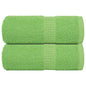 JUNG Vida Waschtücher FROGN 2 Stk. Apfelgrün 30x30 cm 360 g/m²