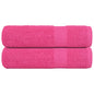 JUNG Vida Handtücher FROGN 2 Stk. Rosa 50x100 cm 360 g/m²