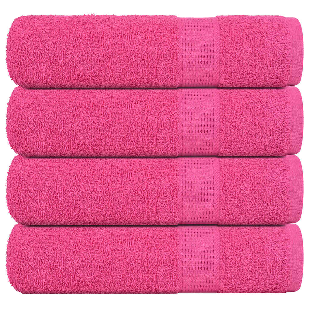 JUNG Vida Duschtücher FROGN 4 Stk. Rosa 70x140 cm 360 g/qm
