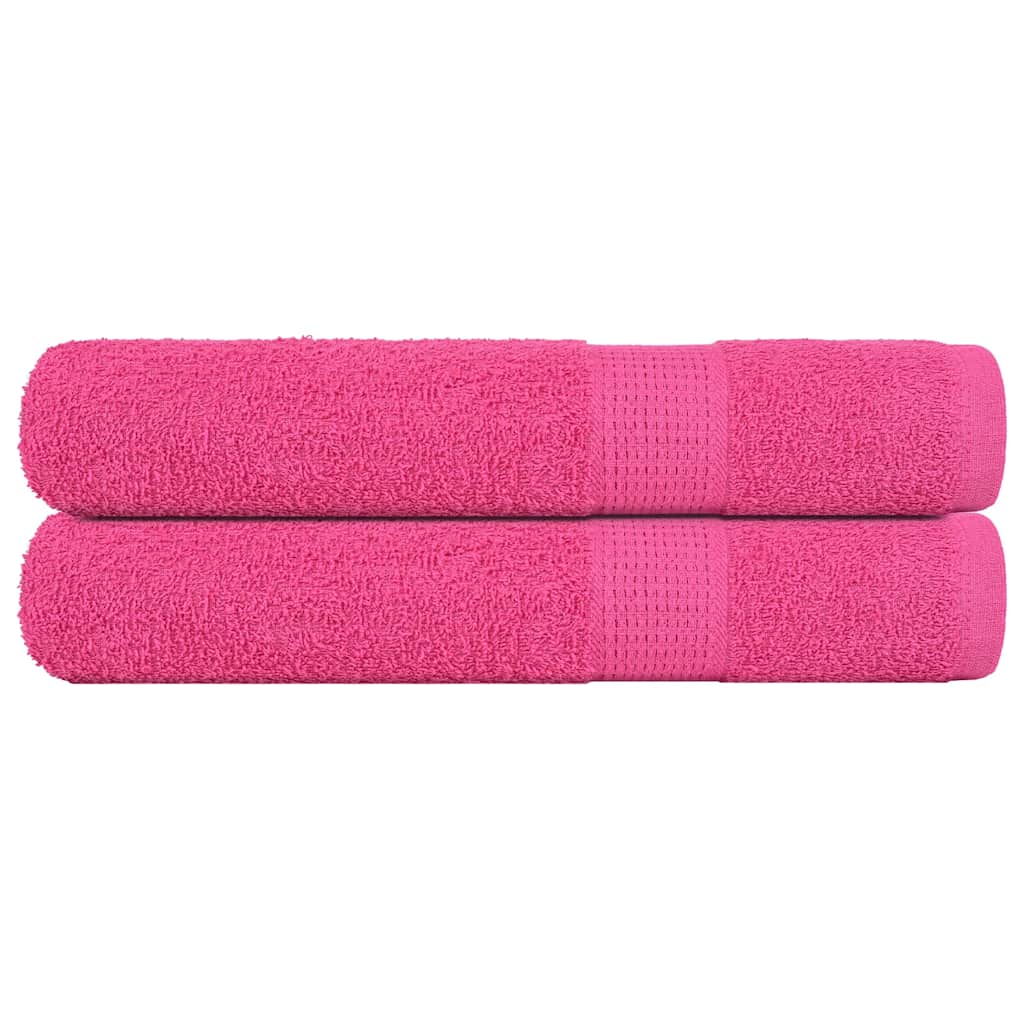 JUNG Vida Saunatücher FROGN 2 Stk. Rosa 80x200 cm 360 g/m²