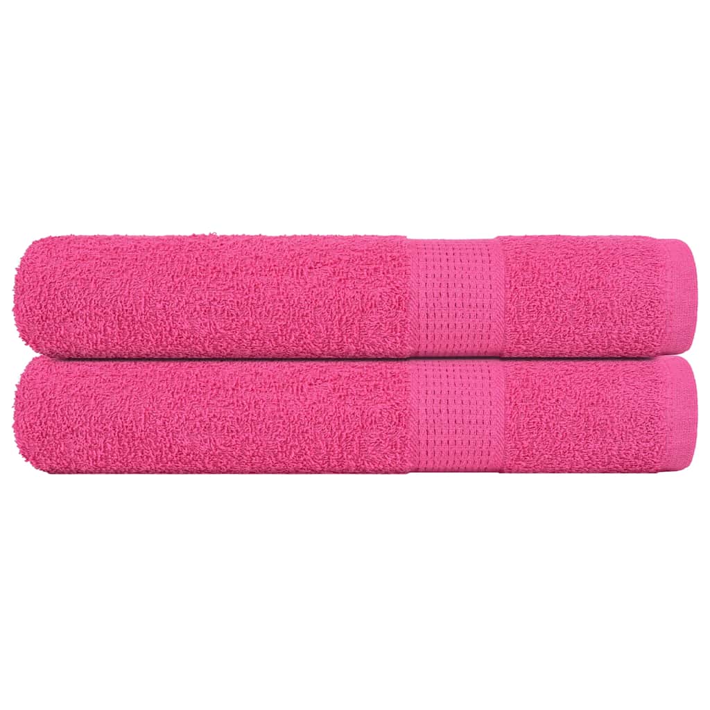 JUNG Vida Handtücher FROGN 2 Stk. Rosa 100x200 cm 360 g/m²