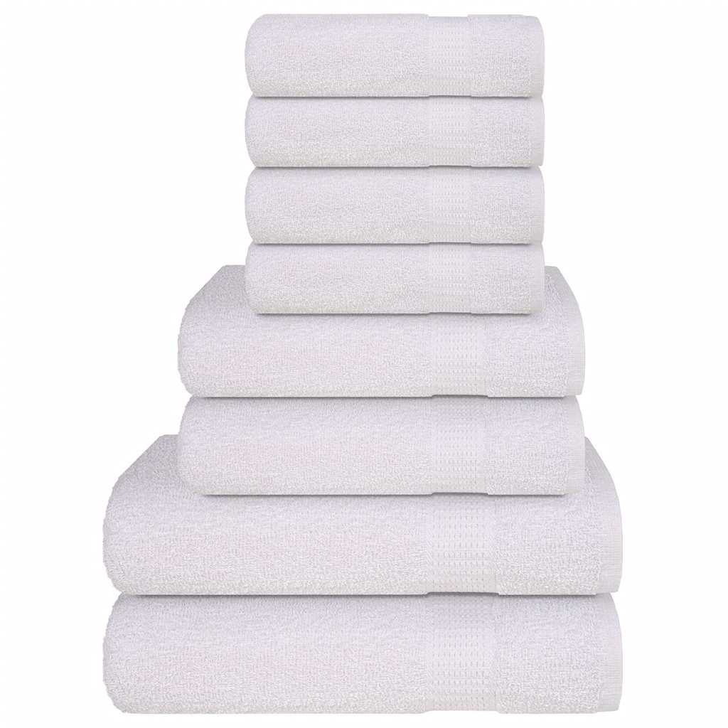 JUNG Vida 8-tlg. Handtuch-Set FROGN Weiß 360 g/m²