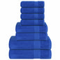 JUNG Vida 8-tlg. Handtuch-Set FROGN Blau 360 g/m²