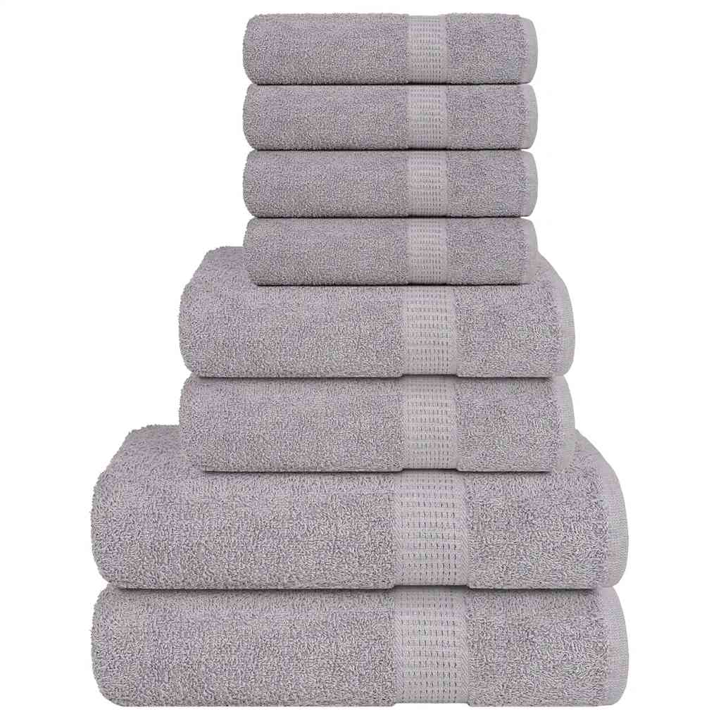 JUNG Vida 8-tlg. Handtuch-Set FROGN Grau 360 g/m²
