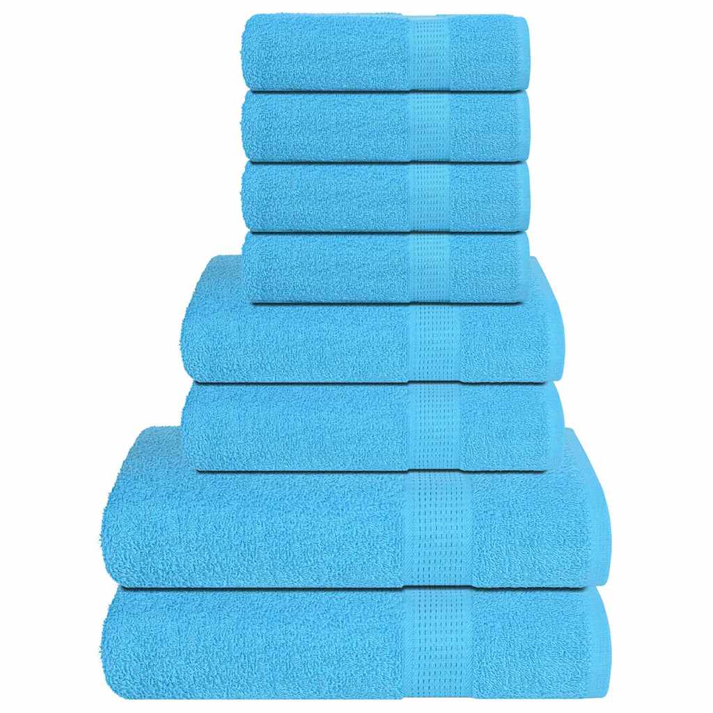JUNG Vida 8-tlg. Handtuch-Set FROGN Türkis 360 g/m²