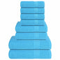 JUNG Vida 8-tlg. Handtuch-Set FROGN Türkis 360 g/m²