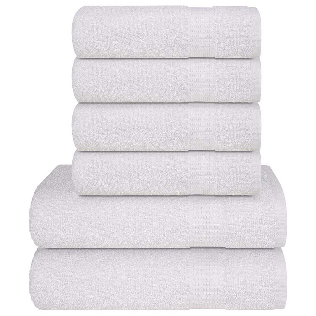 JUNG Vida 6-tlg. Handtuch-Set FROGN Weiß 360 g/m²