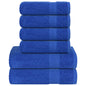 JUNG Vida 6-tlg. Handtuch-Set FROGN Blau 360 g/m²