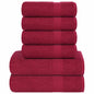 JUNG Vida 6-tlg. Handtuch-Set FROGN Bordeaux 360 g/m²