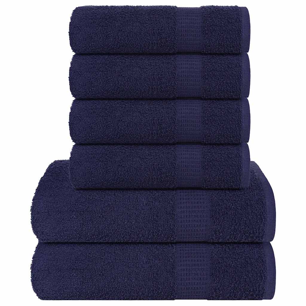 JUNG Vida 6-tlg. Handtuch-Set FROGN Marineblau 360 g/m²