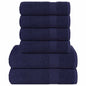 JUNG Vida 6-tlg. Handtuch-Set FROGN Marineblau 360 g/m²