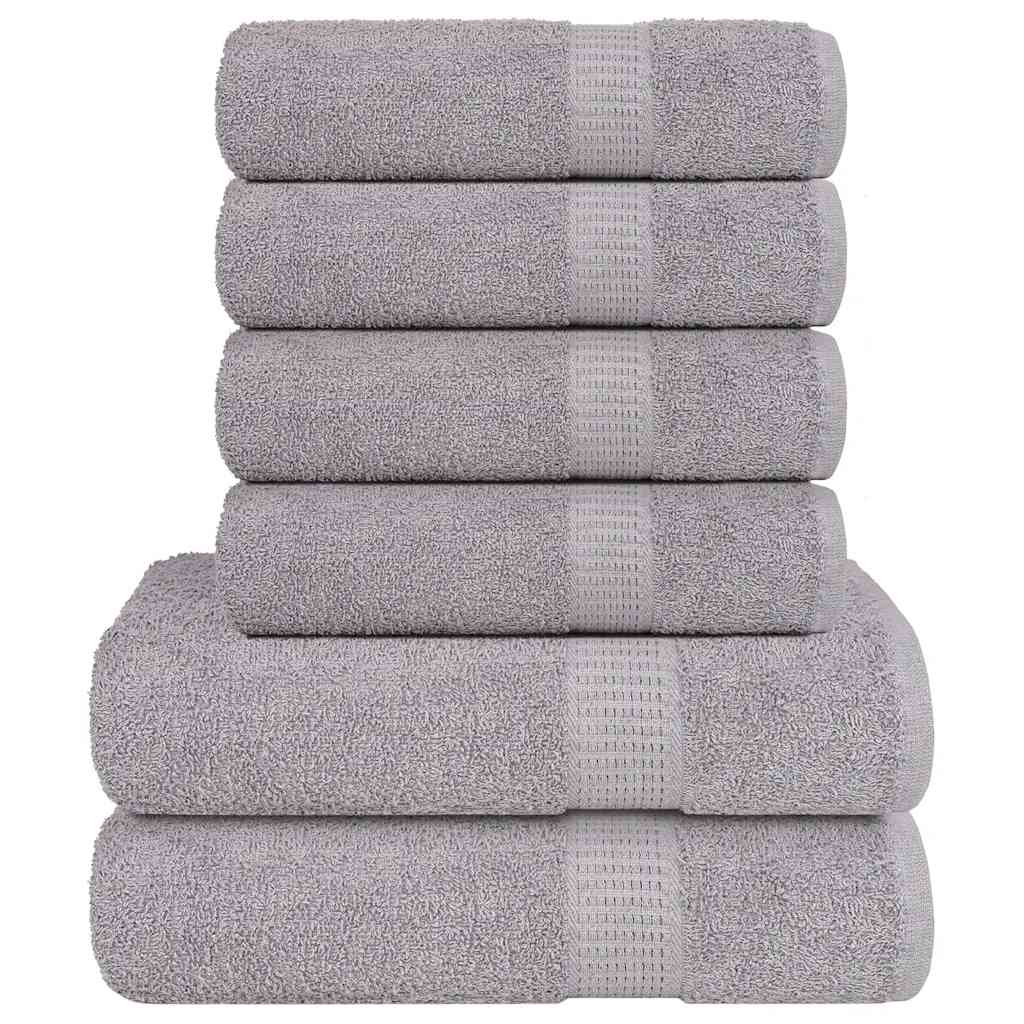 JUNG Vida 6-tlg. Handtuch-Set FROGN Grau 360 g/m²