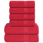 JUNG Vida 6-tlg. Handtuch-Set FROGN Rot 360 g/m²