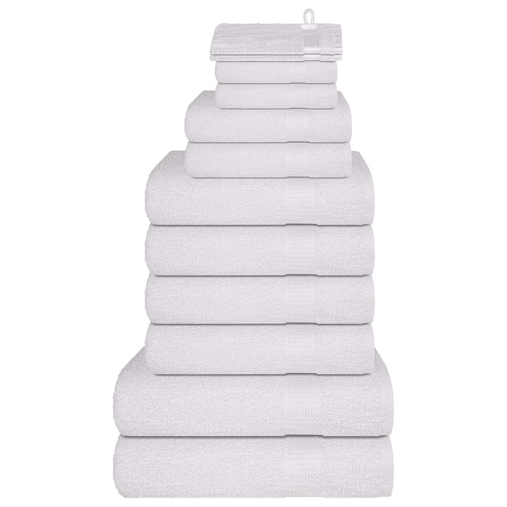 JUNG Vida 12-tlg. Handtuch-Set FROGN Weiß 360 g/m²
