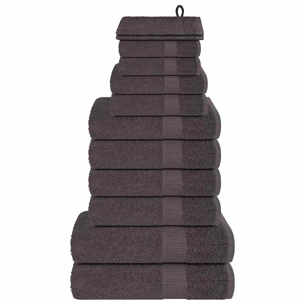 JUNG Vida 12-tlg. Handtuch-Set FROGN Anthrazit 360 g/m²