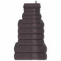 JUNG Vida 12-tlg. Handtuch-Set FROGN Anthrazit 360 g/m²
