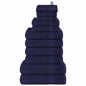 JUNG Vida 12-tlg. Handtuch-Set FROGN Marineblau 360 g/m²