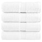 JUNG Vida Premium Gästetücher SOLUND 4 Stk. Weiß 30x50 cm 600 g/m²