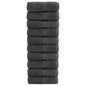 JUNG Vida Premium-Waschtücher SOLUND 10 Stk. Anthrazit 30x30 cm 600 g/m²