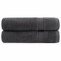 JUNG Vida Premium Handtücher SOLUND 2 Stk. Anthrazit 50x100 cm 600 g/m²
