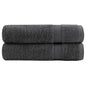 JUNG Vida Premium Duschtücher SOLUND 2 Stk. Anthrazit 70x140 cm 600 g/m²