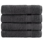 JUNG Vida Premium Duschtücher SOLUND 4 Stk. Anthrazit 70x140 cm 600 g/m²