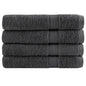 JUNG Vida Premium Saunatücher SOLUND 4 Stk. Anthrazit 80x200 cm 600 g/m²