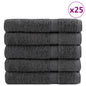 JUNG Vida Premium Saunatücher SOLUND 50 Stk. Anthrazit 80x200 cm 600 g/m²