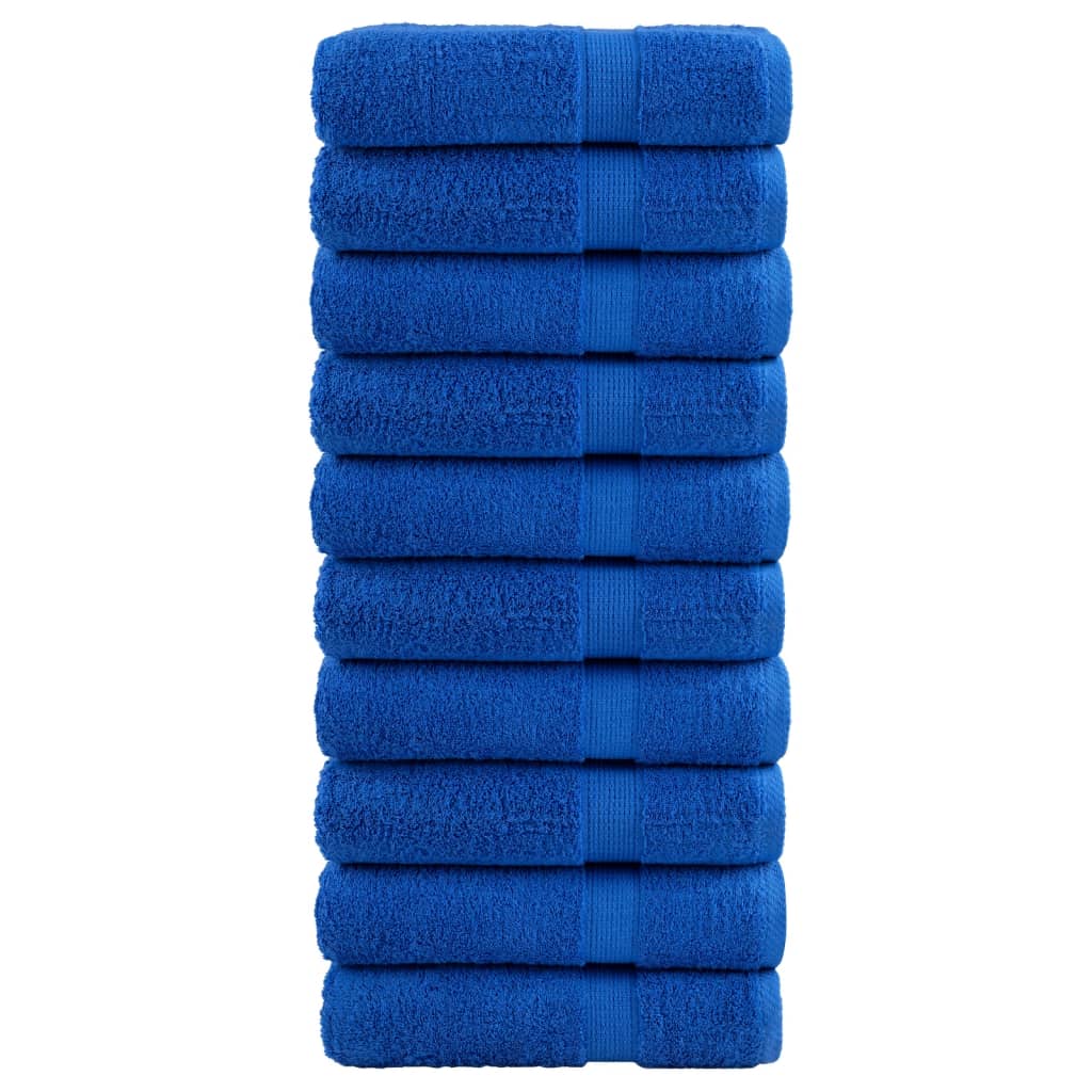 JUNG Vida Premium Duschtücher SOLUND 10 Stk. Blau 70x140 cm 600 g/m²