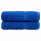 JUNG Vida Premium Badetücher SOLUND 2 Stk. Blau 100x150 cm 600 g/m²