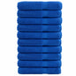 JUNG Vida Premium Handtücher SOLUND 10 Stk. Blau 100x200 cm 600 g/m²
