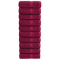 JUNG Vida Premium-Waschtücher SOLUND 10 Stk. Bordeaux 30x30 cm 600 g/m²
