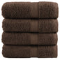 JUNG Vida Premium-Waschtücher SOLUND 4 Stk. Braun 30x30 cm 600 g/m²