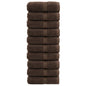 JUNG Vida Premium-Waschtücher SOLUND 10 Stk. Braun 30x30 cm 600 g/m²