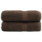 JUNG Vida Premium Gästetücher SOLUND 2 Stk. Braun 30x50 cm 600 g/m²