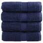 JUNG Vida Premium Gästetücher SOLUND 4 Stk. Marineblau 30x50 cm 600 g/m²