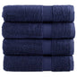 JUNG Vida Premium Handtücher SOLUND 4 Stk. Marineblau 50x100 cm 600 g/m²