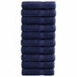 JUNG Vida Premium Handtücher SOLUND 10 Stk. Marineblau 50x100 cm 600 g/m²