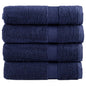 JUNG Vida Premium Badetücher SOLUND 4 Stk. Marineblau 100x150 cm 600 g/m²
