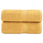 JUNG Vida Premium-Waschtücher SOLUND 2 Stk. Gold 30x30 cm 600 g/m²
