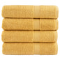 JUNG Vida Premium Duschtücher SOLUND 4 Stk. Gold 70x140 cm 600 g/m²