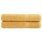 JUNG Vida Premium Saunatücher SOLUND 2 Stk. Gold 80x200 cm 600 g/m²