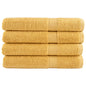 JUNG Vida Premium Handtücher SOLUND 4 Stk. Gold 100x200 cm 600 g/m²