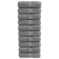 JUNG Vida Premium-Waschtücher SOLUND 10 Stk. Grau 30x30 cm 600 g/m²
