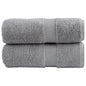 JUNG Vida Premium Gästetücher SOLUND 2 Stk. Grau 30x50 cm 600 g/m²