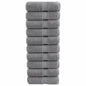 JUNG Vida Premium Gästetücher SOLUND 10 Stk. Grau 30x50 cm 600 g/m²