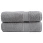 JUNG Vida Premium Handtücher SOLUND 2 Stk. Grau 50x100 cm 600 g/m²